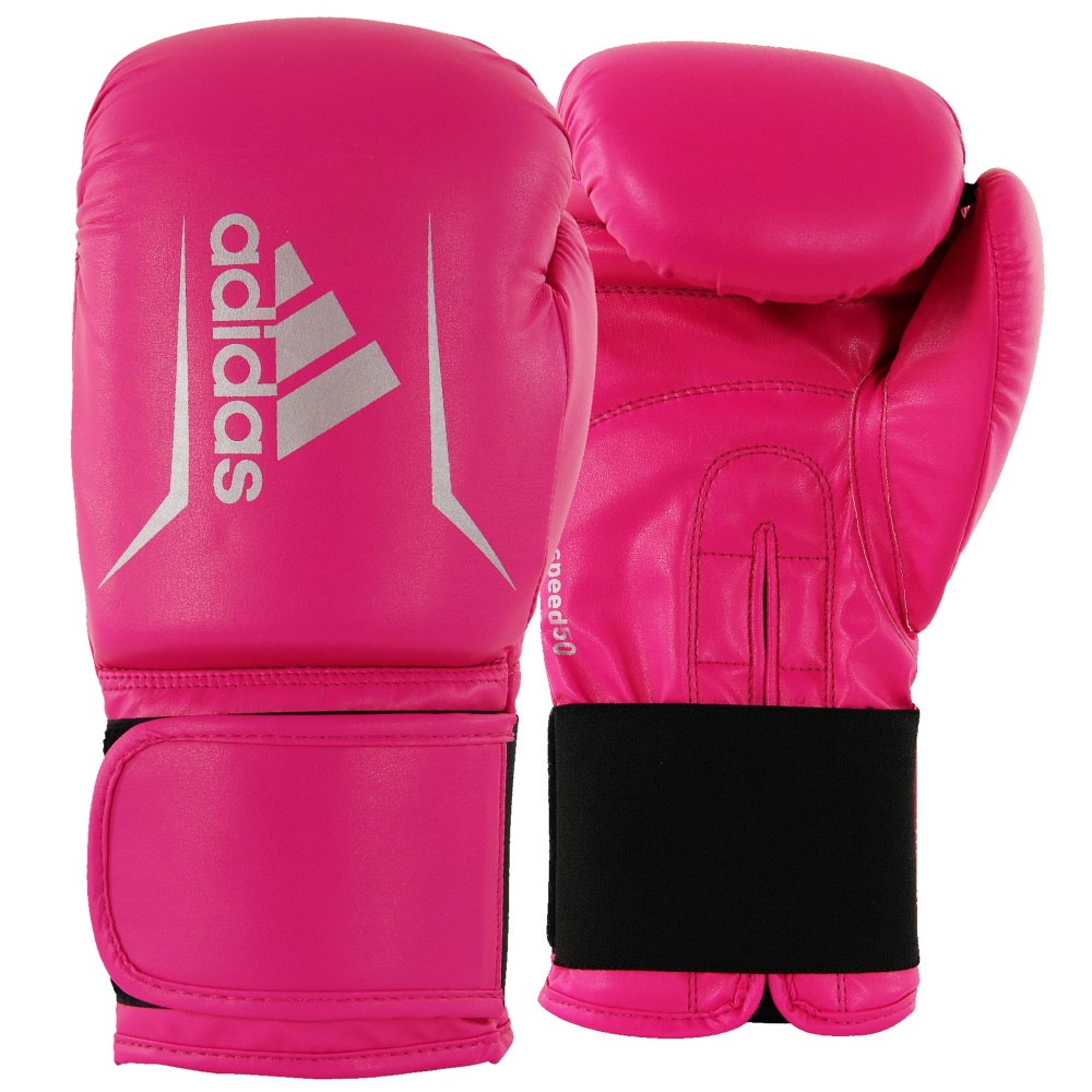 ADISBG50　Speed 50 Boxing Gloves【Shock Pink/Silver 】　